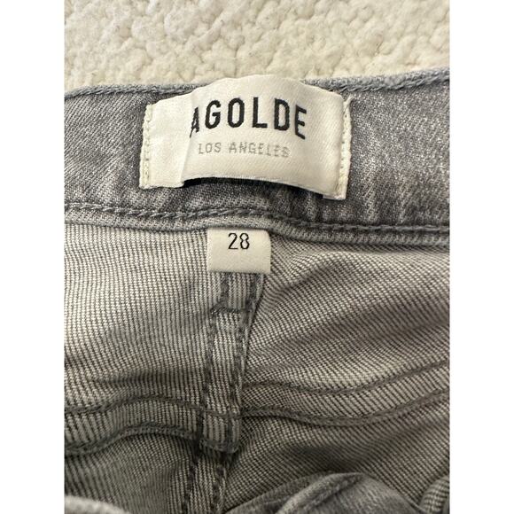 Agolde Womens Nico High Rise Slim Denim Jeans Size 28 - Picture 5 of 9